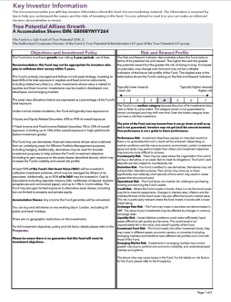 True Potential Allianz Growth Key Investor Information