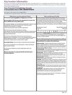 True Potential TrinityBridge Growth Key Investor Information