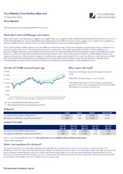 True Potential Close Brothers Cautious Factsheet