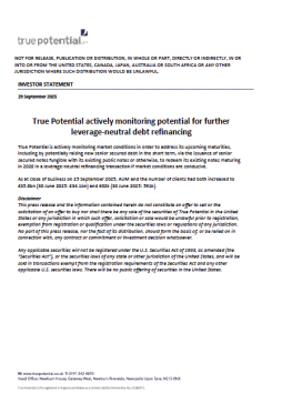 Potential Debt Refinancing – Investor Statement