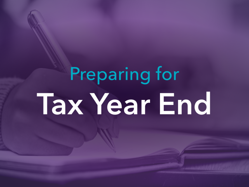 Preparing for tax year end
