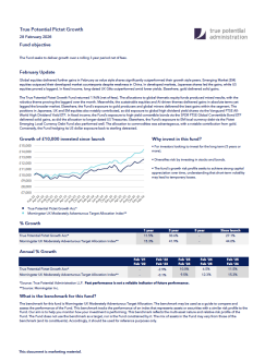 True Potential Pictet Growth Factsheet