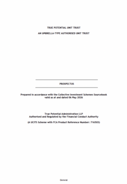 True Potential Unit Trust Prospectus