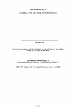 True Potential OEIC – 1 Prospectus