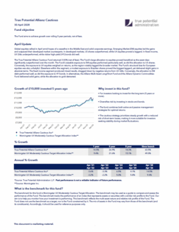 True Potential Allianz Cautious Factsheet