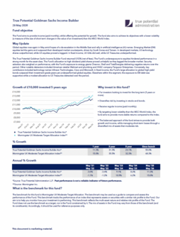 True Potential Goldman Sachs Income Builder Factsheet