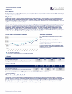 True Potential UBS Growth Factsheet