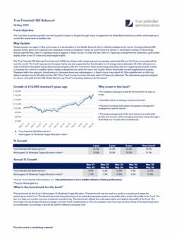 True Potential UBS Balanced Factsheet