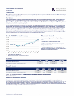True Potential UBS Balanced Factsheet