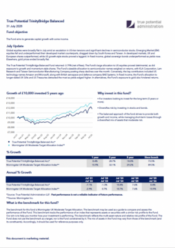 True Potential TrinityBridge Balanced Factsheet