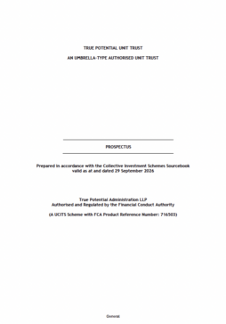 True Potential Unit Trust Prospectus